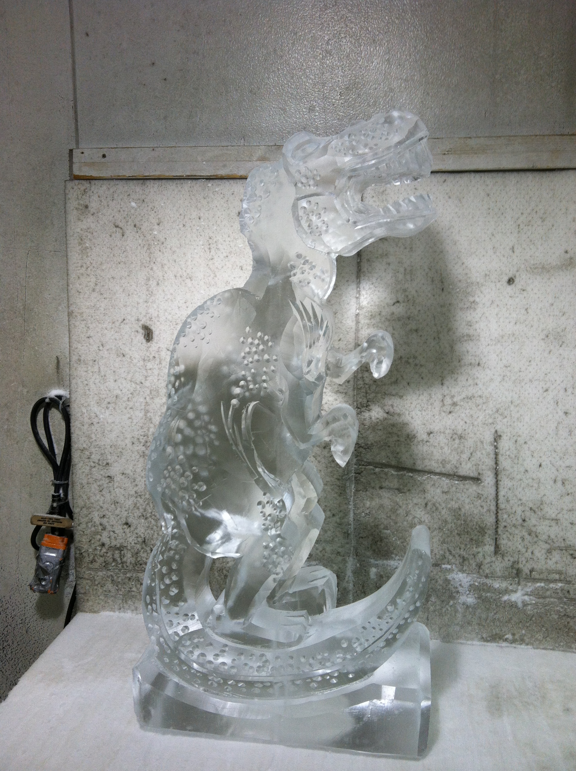 T-Rex Ice Sculpture