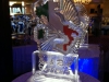 Carved Map of Italy with Names in Snowfill