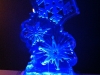 Snowflakes with Blue Lighting